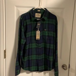 Hollister size large flannel stretch shirt